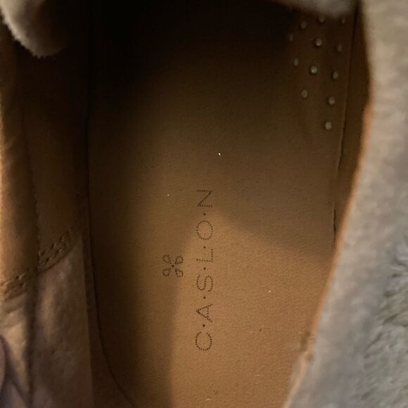 𝅺: : Caslon Suede Metallic & Grey Sneakers : :​ - Picture 7 of 14